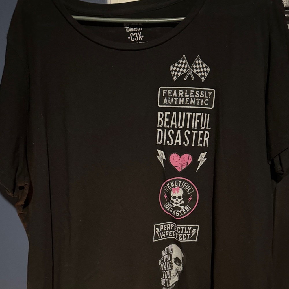 Beautiful Disaster Kids Graphic Tee - Black